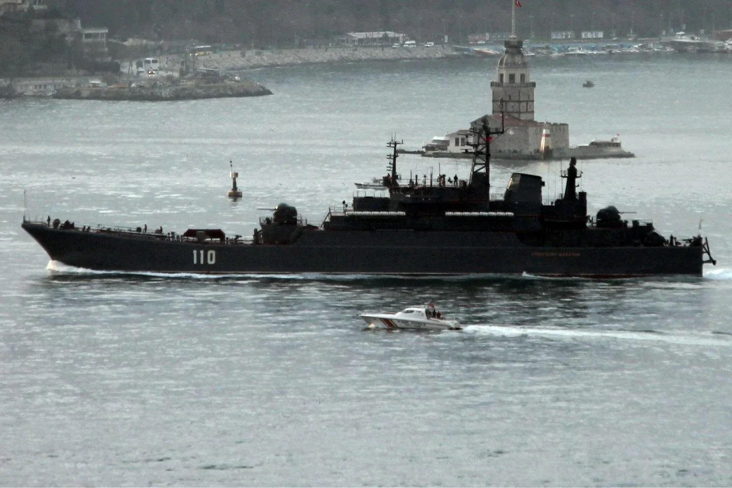 Russian warship spotted off Denmark’s coast – chaos caused by drones!